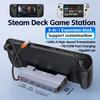 Док-станция Steam Deck Dock с вентилятором 6-в-1 HDMI 2.0 4k@60hz Gigabit Ethernet Полноскоростная зарядка USB-C USB 3.0