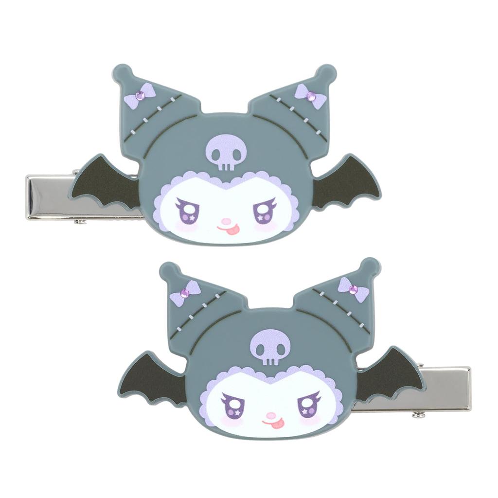Shobido Sanrio Angel and Devil Series Hair Clips Limited Original Illustration SA56457 (2 pieces) <Kuromi>