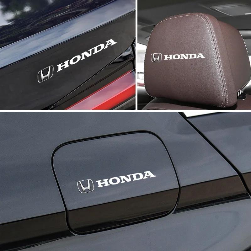 Car Logo Stickers Door Side Window Body Universal Decal For Honda FIT Civic CRV Accord Jazz HRV Vezel CRZ City CRX Pilot FL3