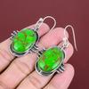 Copper Green Turquoise Earring 925 Sterling Silver Earrings Gemstone Earring Antique Jewelry Engagement Gift Handmade Earring Silver Jewelry