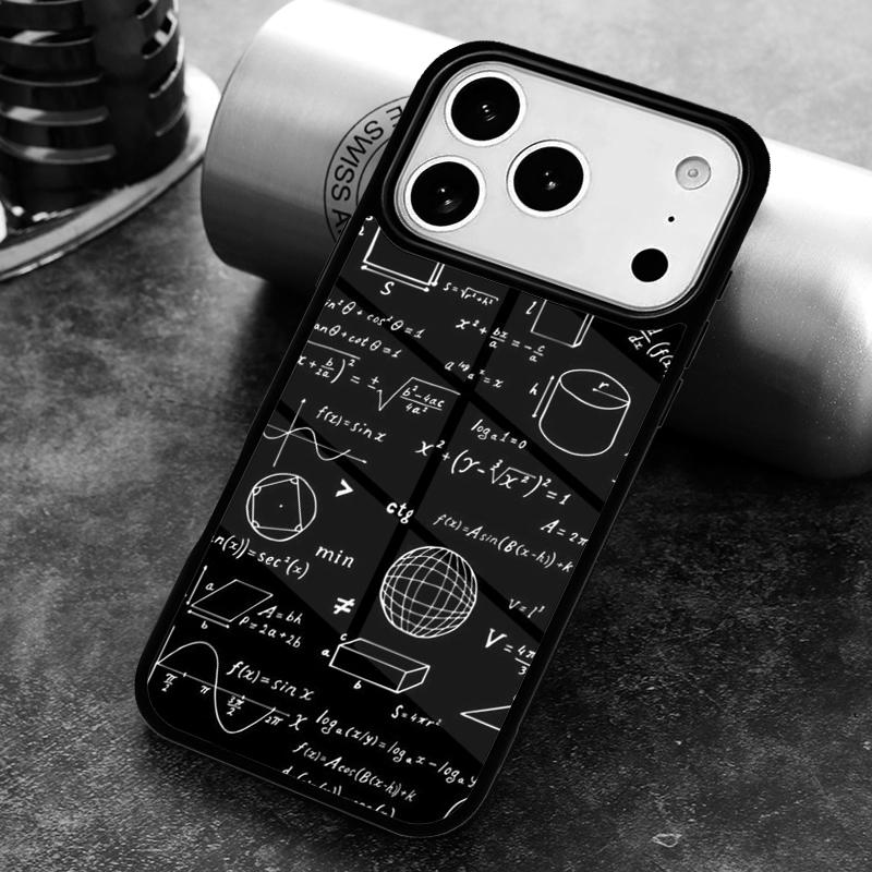 Physics Math Formula Equation Phone Case for iPhone 17 16 15 Pro Max Air 14 13 12 11 Plus Shockproof Capa Cover