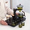 1 комплект ленивого чайного сервиза, магнитная водоотделительная вращающаяся супница, машина для приготовления чая из боросиликатного стекла, автоматический стеклянный чайник Songshan, чайная банка, чай
