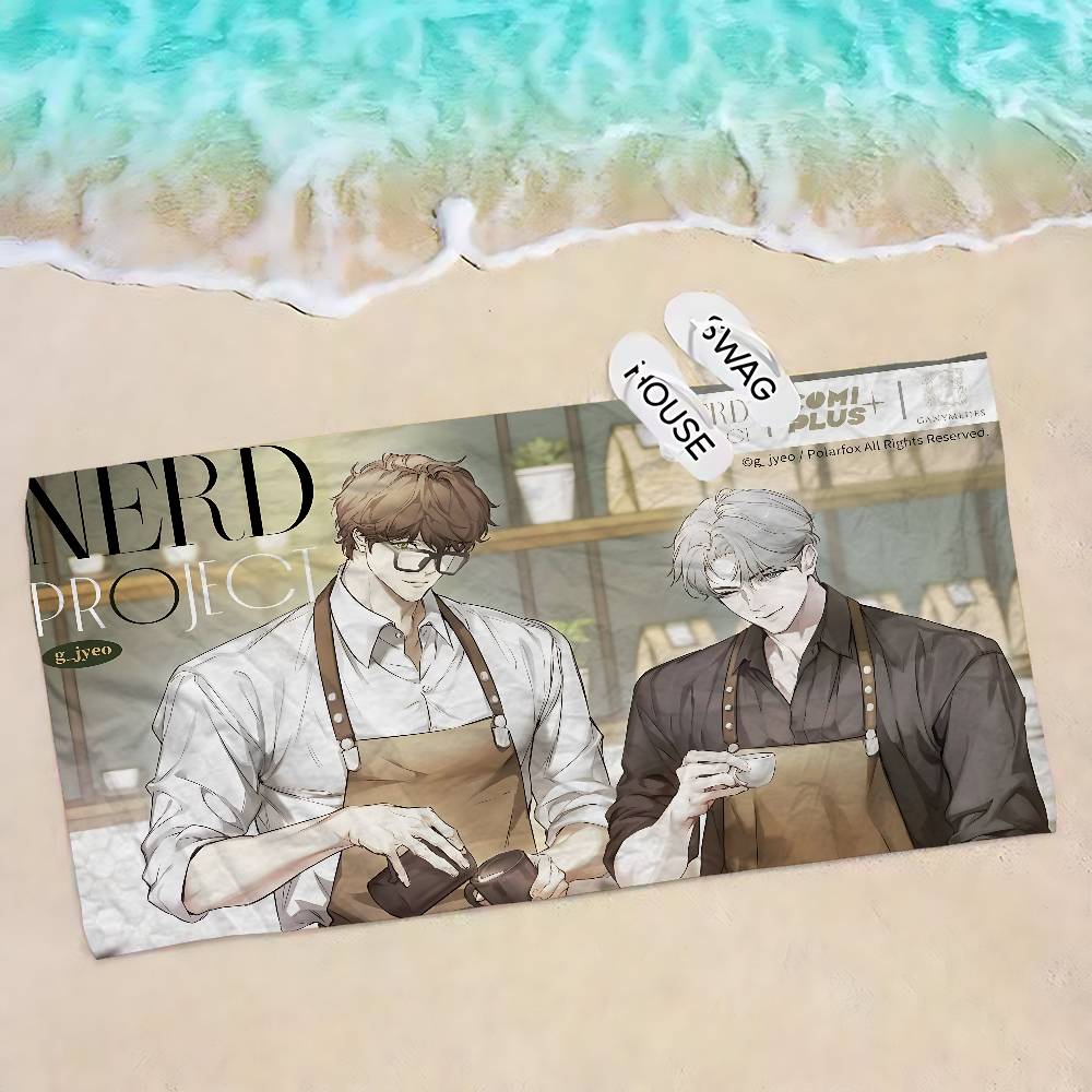 Nerd Project bl Anime Bath Towel Microfiber Soft Water Absorbing Breathable For Girl Kids Decorative Cartoon Beach Towel