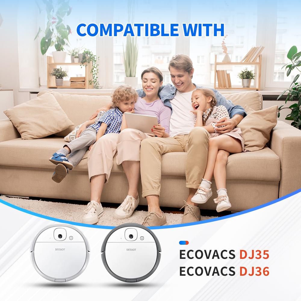 Крышка основного щетки для робота-пылесоса Ecovacs DEEBOT DJ35 DJ36 Запчасти для замены ролика щетки подметалки