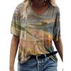 Женская футболка свободного покроя с абстрактным принтом 3D, повседневная свободная футболка с короткими рукавами, женская футболка 5xl, уличная одежда, лето 2022 г.