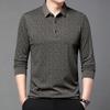 Мужская футболка-поло с длинным рукавом - Весна и Осень, Business Casual, с воротником