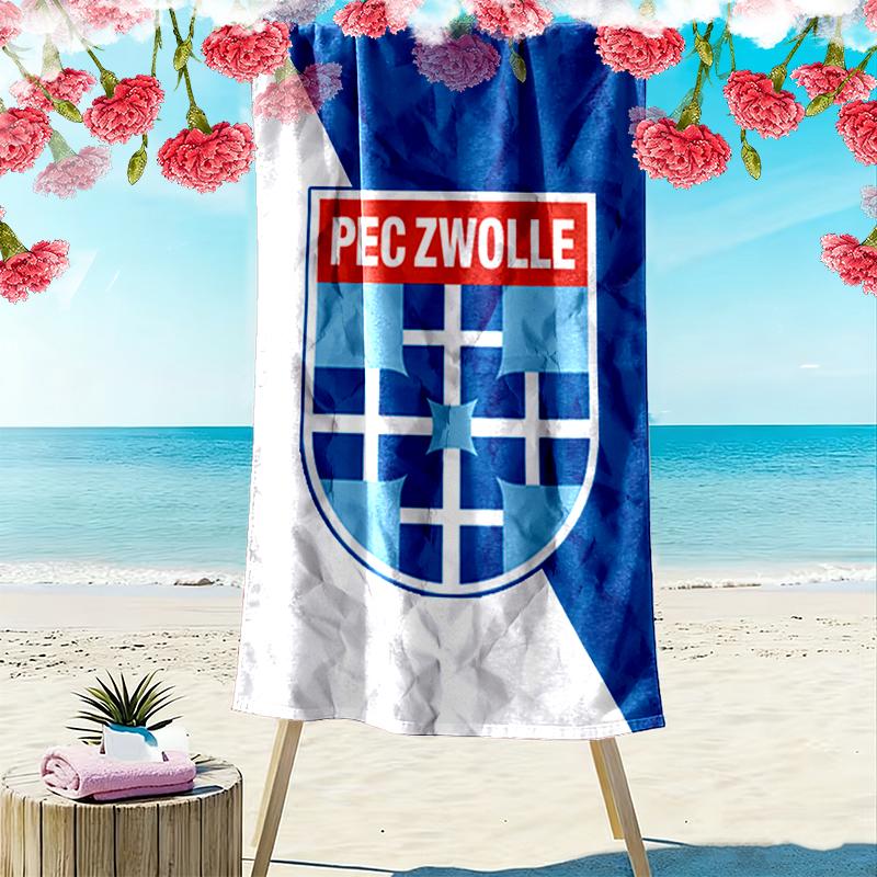 Pec Zwolle Печать Пляжное полотенце Большое Мягкое Быстросохнущее Полотенце Для Пляжа Кемпинга Плавания