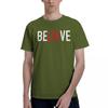 The Fly Zoo TV Believe 100 Cotton Casual Breathable Confortable Manga Short Sleeve TShirt Mens Tops