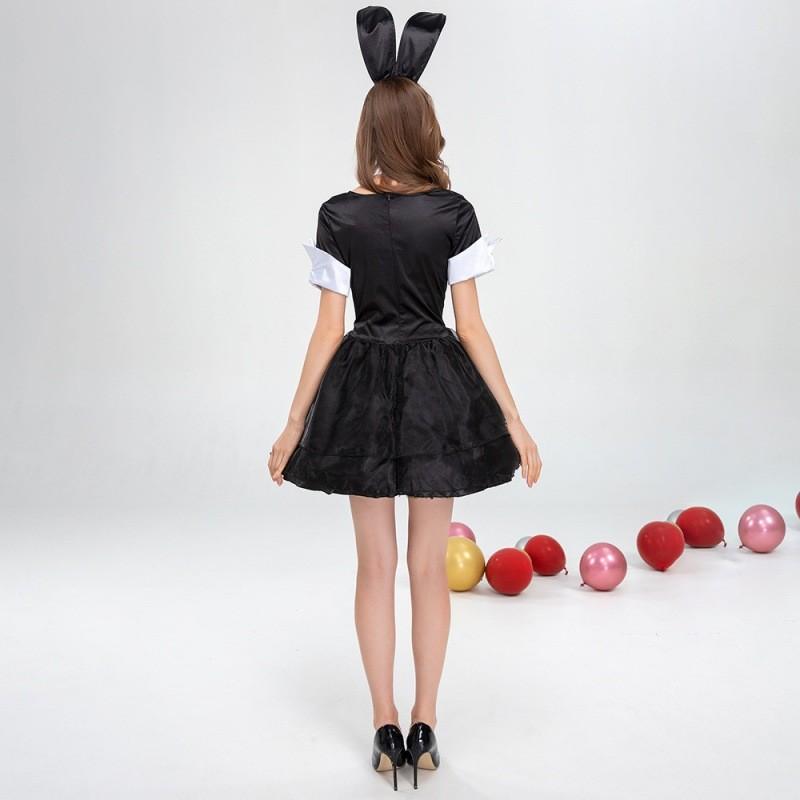 Cute Rabbit Costume For Halloween And Easter Featuring Cozy Polyester Fabric Ideal For Cosplay