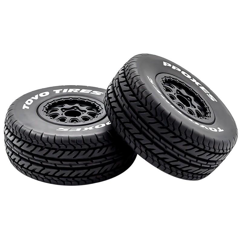 1/10 RC Truck Tires OD 110mm And Wheels 12mm Hex RC Short Course Tyres for 1:10 Scale RC Off Road Truck Car Traxxas Slash 2WD