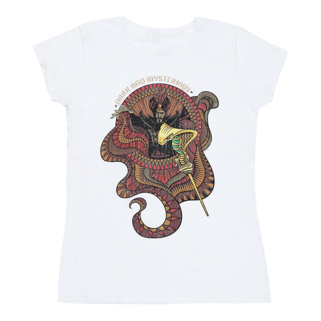 Disney Женская/дамская футболка из хлопка с изображением Джафара из фильма «Аладдин»