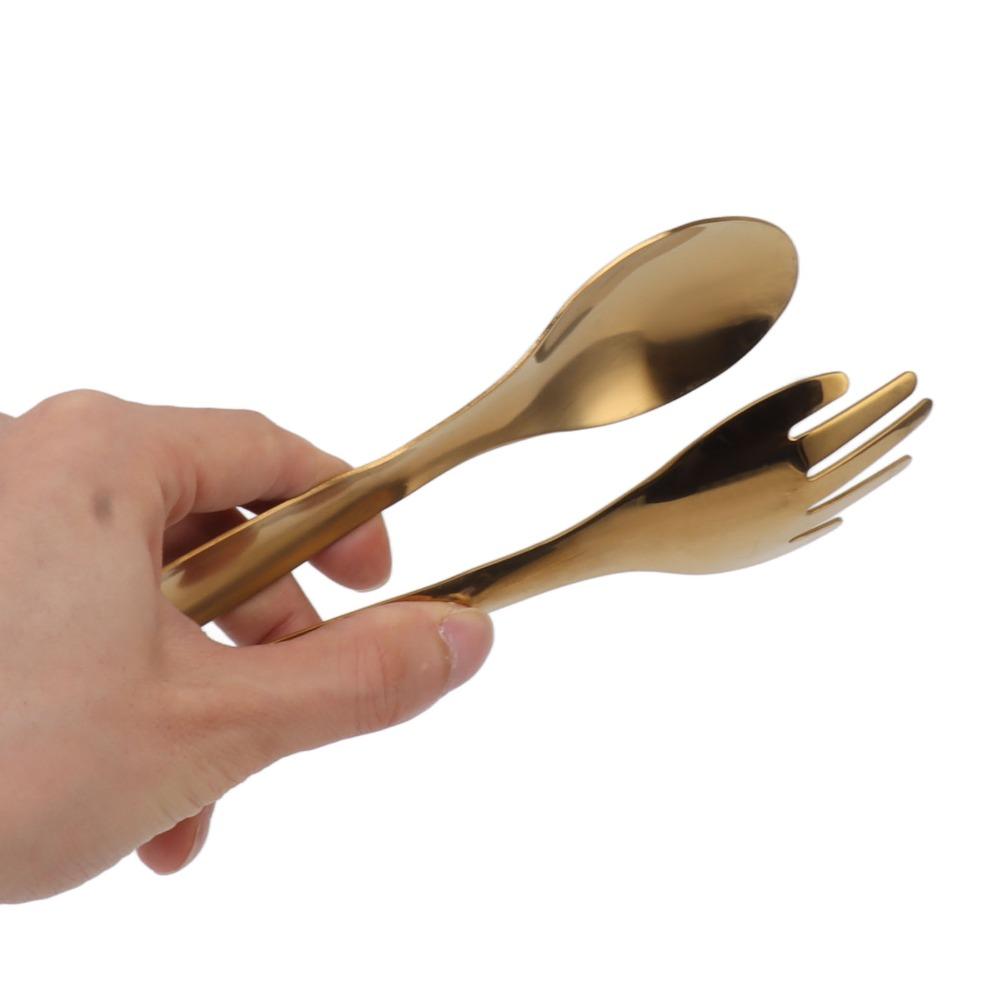 2 PCS Stainless Steel Food Clips Compact Size Salad Tongs Durable Buffet Tongs Home Kitchen