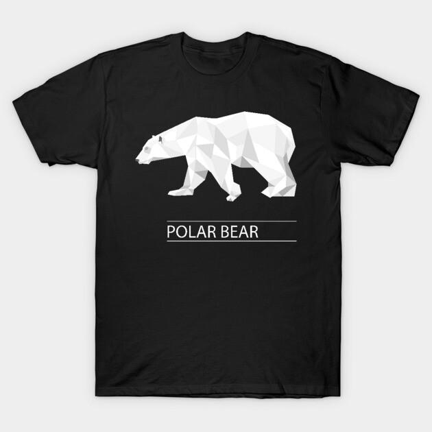 Asian Size Cotton Unisex Tshirt Print T-shirt Polar Bear T-shirt No-Cut Print Regular Fit
