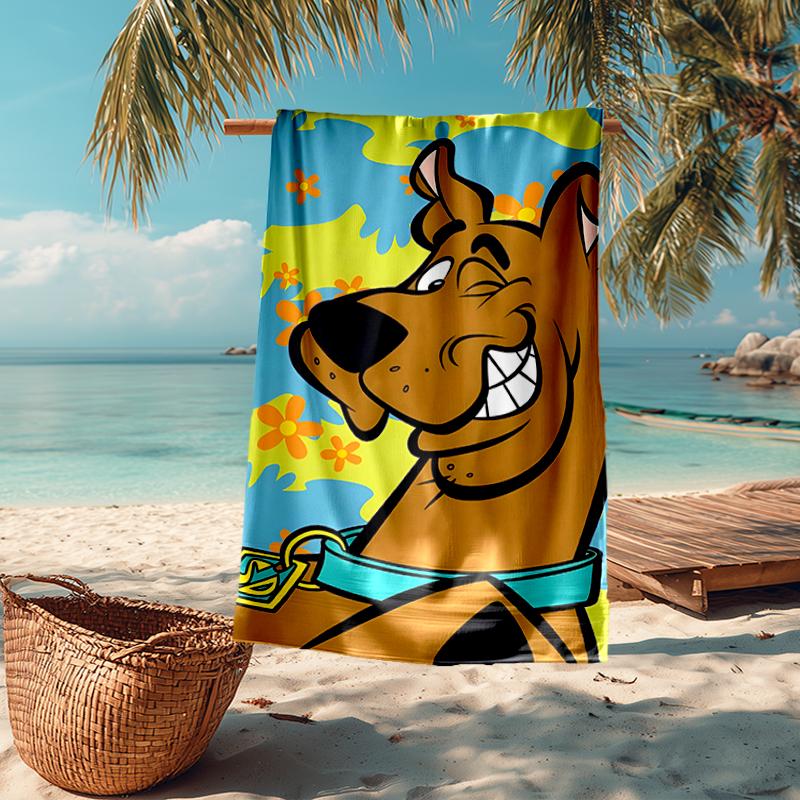 Ultra-Soft Beach Towel with Scooby-Doo Theme,Ideal for Pool - Camping, Diving - Perfect Travel Essential, Vibrant Beach Towel.