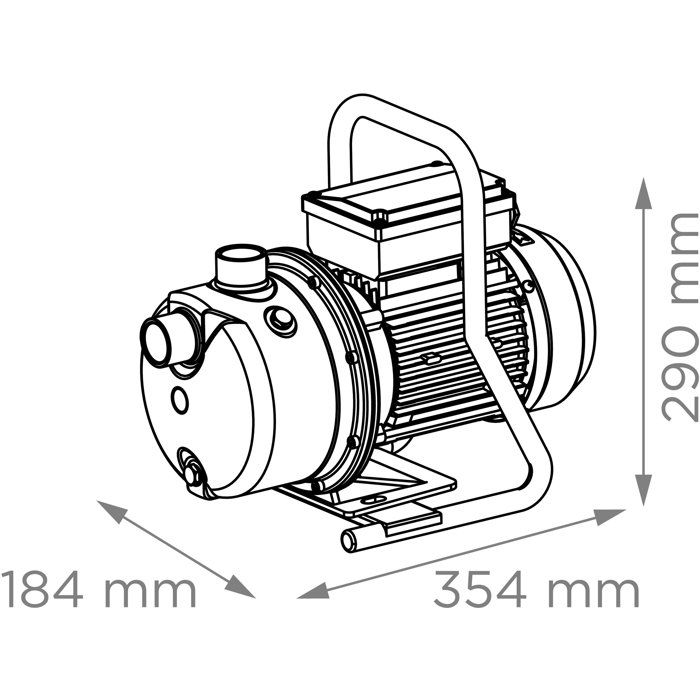 Pompe à Eau de Jardin Centrifuge - SFA - Sanijet 4-50 - Arrosage Cuve - Auto-Amorçante