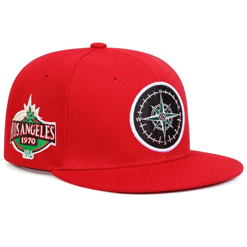 Женские Бейсболки Snapback с Вышивкой Los Angeles Хип-Хоп Шляпы Весна Осень Регулируемые Повседневные Бейсболки для Использования на Открытом Воздухе Солнцезащитная Шляпа Для Мужчин И