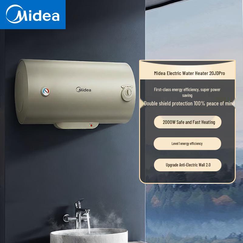 Midea F60-20JDPro 60 л Водонагреватель накопительный Энергоэффективный Уровень 1 Вилка CN (адаптер в комплекте)