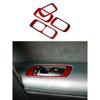 Door Lift Control Stickers For Porsche Cayenne 2003 2004 2005 2006 2007 2008 2009 2010 Carbon Fiber Car Interior Accessories