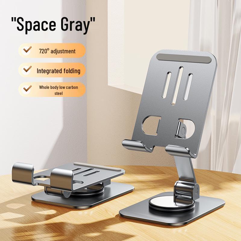 All-Metal Rotating Aluminum Desktop Tablet and Phone Stand
