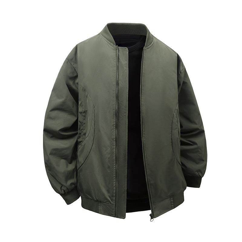 Baseball Collar Jacket Men and Women Spring and Autumn Couples Baseball Suit Loose Senior Sense of Workwear Jacket Youth Winter Fashion