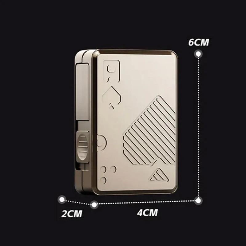 Poker Card Pushing Stress Relief Toy,Fidget Toys Adults,Metal Fidget Slider To Relieve Anxiety Stress,Poker Card Fidget Toy