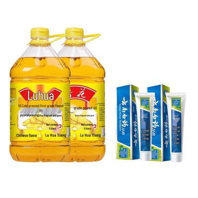 Зубная паста Yunnan Baiyao (2x100г) и арахисовое масло Лухуа (2x5л) Bundle