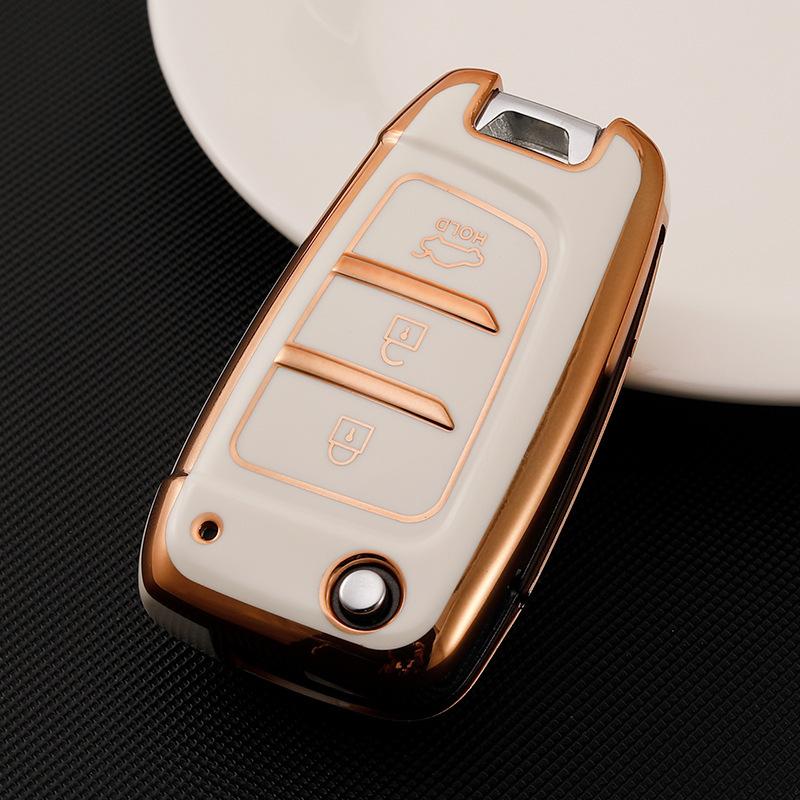 New Soft Car Tpu Key Cover Holder Keychain Case Bag For Hyundai Solaris 2 Elantra I30 I35 I40 Tucson Kona Azera Auto Accessories