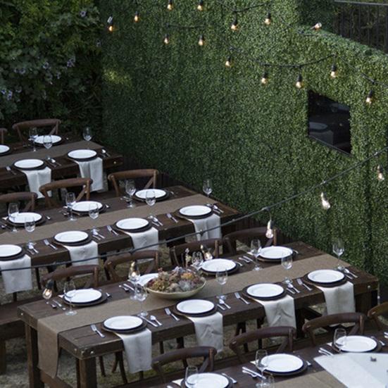 Искусственные листовые травяные ограждения, вечнозеленые панели изгороди, имитирующие стену растения