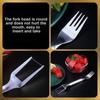 2-in-1 Watermelon Fork, Watermelon Slicer Cutter, Stainless Steel Fruit Cutter Carving Tool for Home Party Camping Fruit Knife