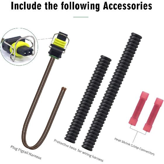 6.0 Powerstroke IPR Valve & ICP Control Sensor Kit Replacement for 2003-2010 Ford Super Duty F250 F350 F450 F550 E350 E450 Excursion Replaces