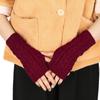 Women Knitted Arm Warmer Long Fingerless Gloves Mitten Winter Y2K Solid Arm Sleeve Fashion Casual Soft Girls Clothes Punk Gloves