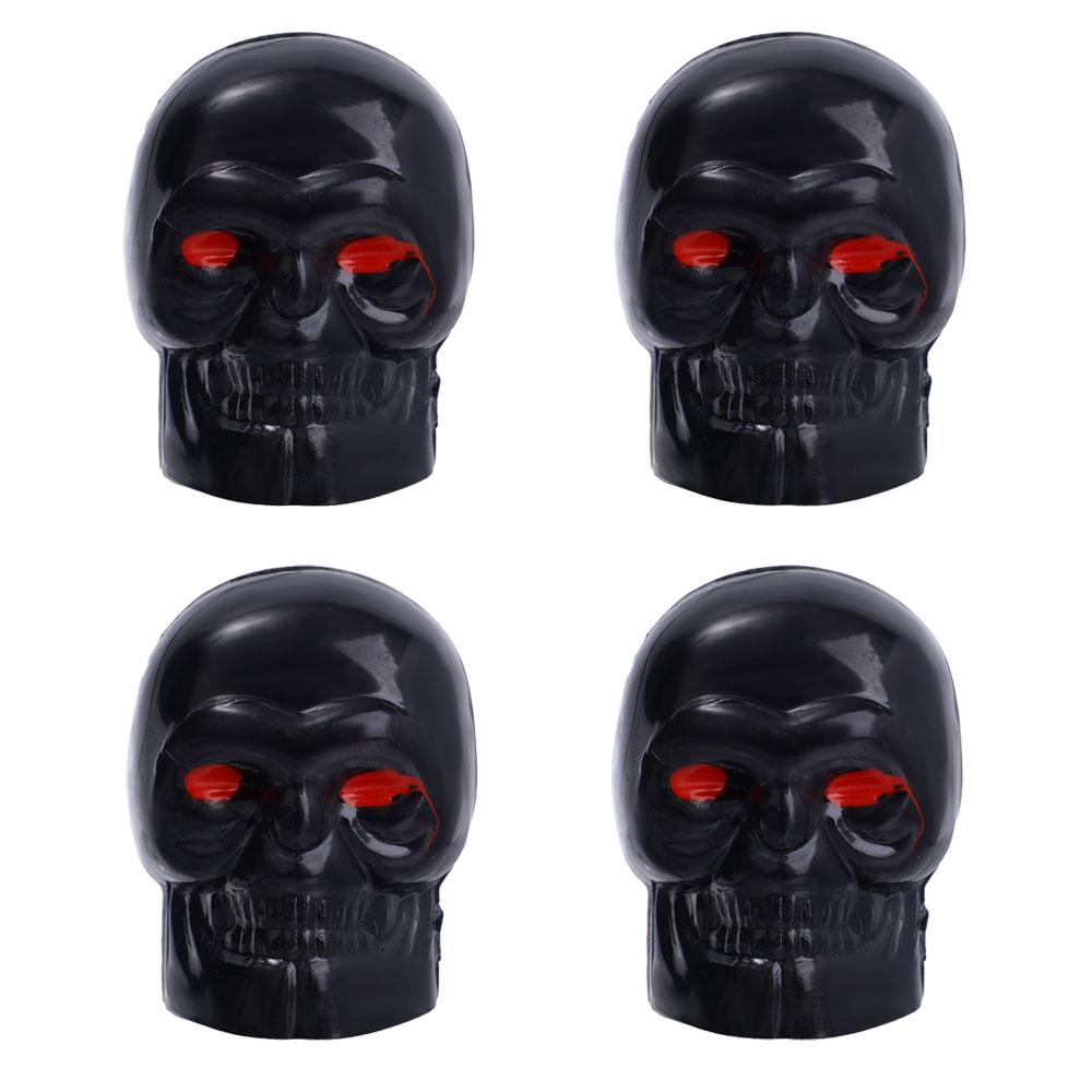 Крышка клапана автомобиля в виде черепа, колеса мотоцикла, шины, антикоррозийный медный сердечник, декоративная крышка штока клапана Шредера