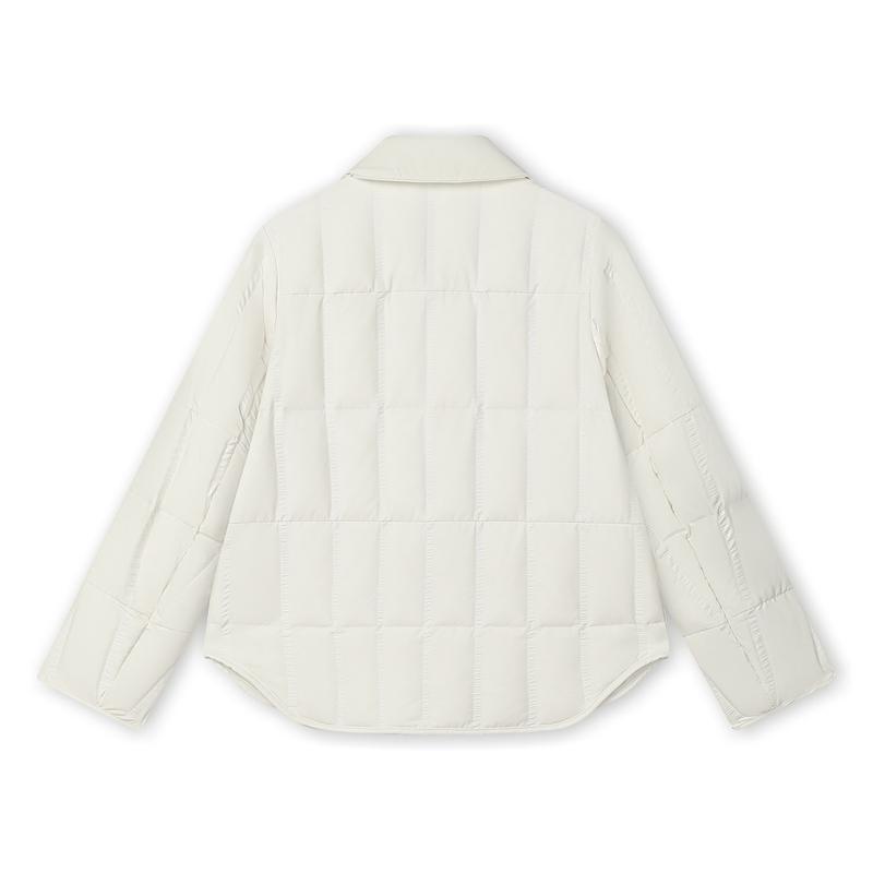 New FILA Down Jacket Women's Mist Lotus White F11W443908FIV