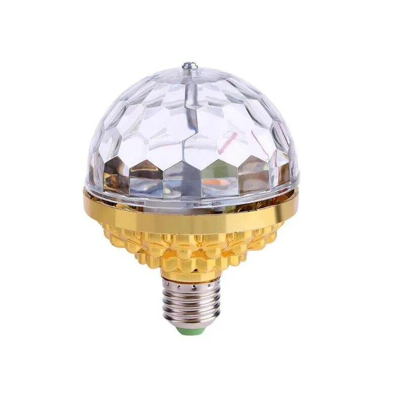 Красочный вращающийся магический шар LED сценический свет с цоколем E27 для динамичных партийных эффектов