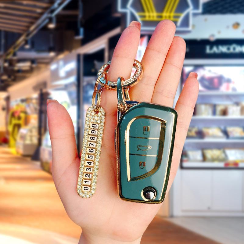 Чехол для ключа Toyota из ТПУ для Corolla, Camry, Levin, Avalon, RAV4, C-HR, Highlander