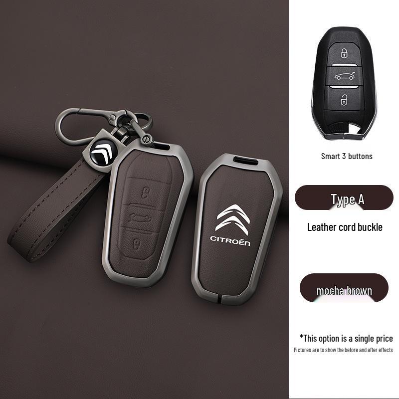 Чехол для ключа Dongfeng Citroën для моделей Versailles C5X, C6, Tianyi, Elysee, C3XR, Sega, C4L