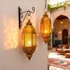 Metal Frame Metal Hollow Lantern Luxury Candle Lantern Wind Lamp Candle Holder  Living Room