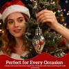1/2pcs Christmas Bulb Gift Jar  Fillable Xmas Light Bulbs Shape Clear Ornaments  Large Plastic Empty Candy Cards Jars