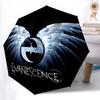 1 шт. Автоматический зонт Evanescence 8 ребер Портативный складной Черный железный каркас для улицы, пляжа, путешествий, Пляжный зонт 154