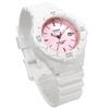 Casio Аналоговые часы LRW-200H-4E3V для женщин и детей, глянцевые белые с розовым металликом, модель для зарубежного рынка [параллельный импорт]