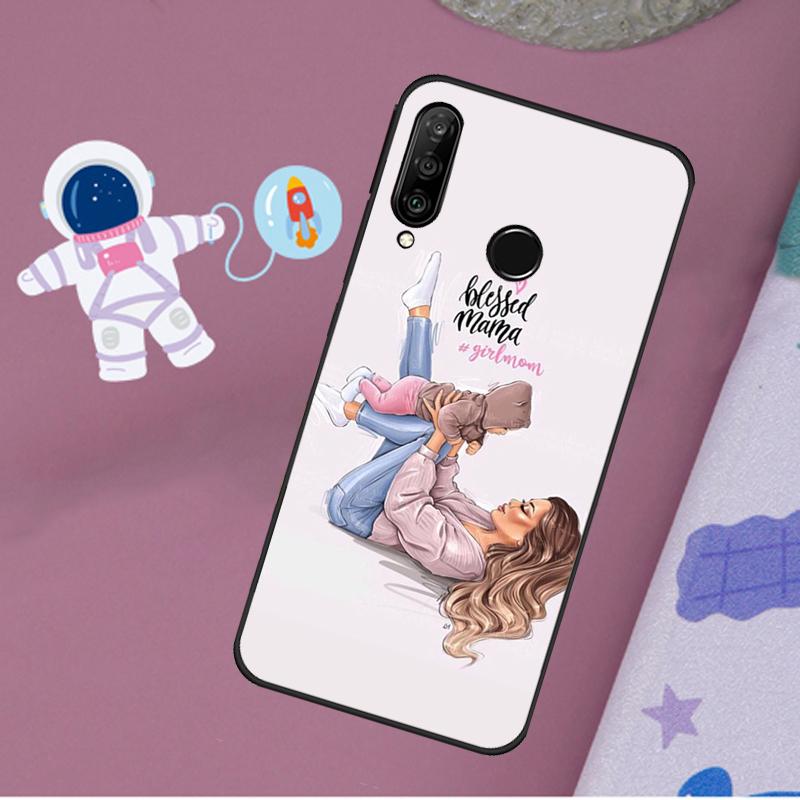 Мама Папа Сын Дочь Девочка Для Huawei Nova 10 9 SE 11 Pro Y60 Y70 Y90 Y61 Y91 Y72 Y73 12i 11i 8i P20 P30 P40 Lite Чехол