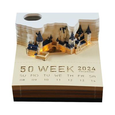 Omoshiroi Magic Castle 3D блокнот-календарь блокнот для заметок Hary Design Note Paper канцелярские аксессуары новинка подарок