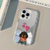 Милый такса собака любовь сердца чехол для телефона для iPhone 17 16 Pro 11 12 13 14 15 Pro Max 17 Air X XR XS 7 8 Plus задняя крышка-зеркало