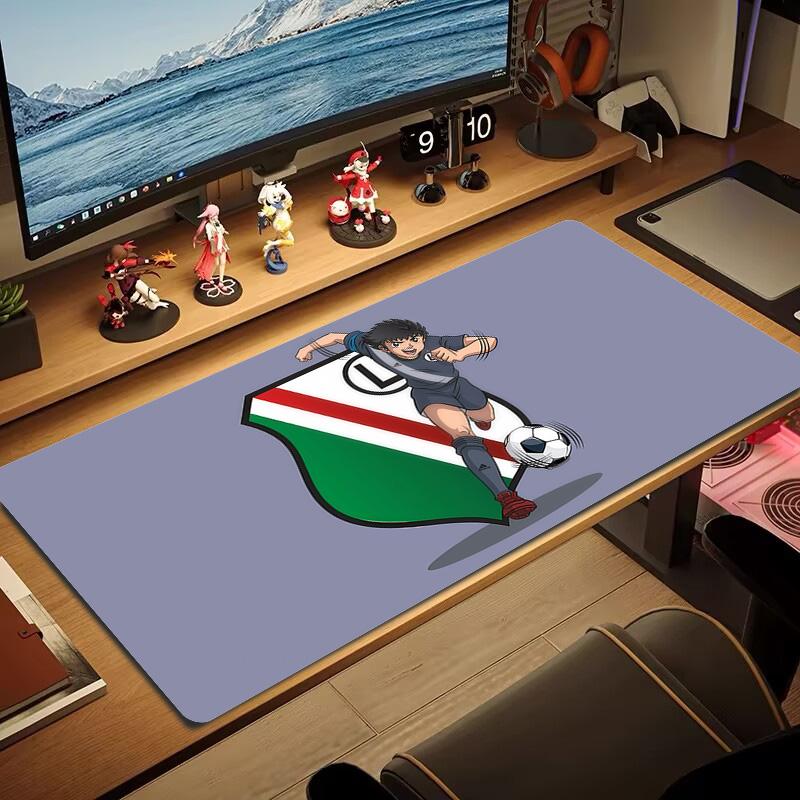 Legia Warsaw Print Cushion Non-slip Laptop Tablet Big Mousepad XXL Mat Mini PC Playmat With Lock edge