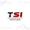 W29New 3D ABS Plastic Car Styling TSI Logo Emblem Rear Bumper Trunk Badge Sticker For VW Volkswagen Golf 4 5 6 MK6 MK7 Jetta Passat