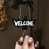Acrylic Halloween Ghost Swinging Doorbell Sounding Bat Doorstep Bells Funny Bat Wind Chime  Bar