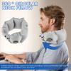 U-shaped Inflatable Neck Pillow Travel Light Portable Lazy Airplane Headrest Reduce Fatigue Office Sleep Pillow