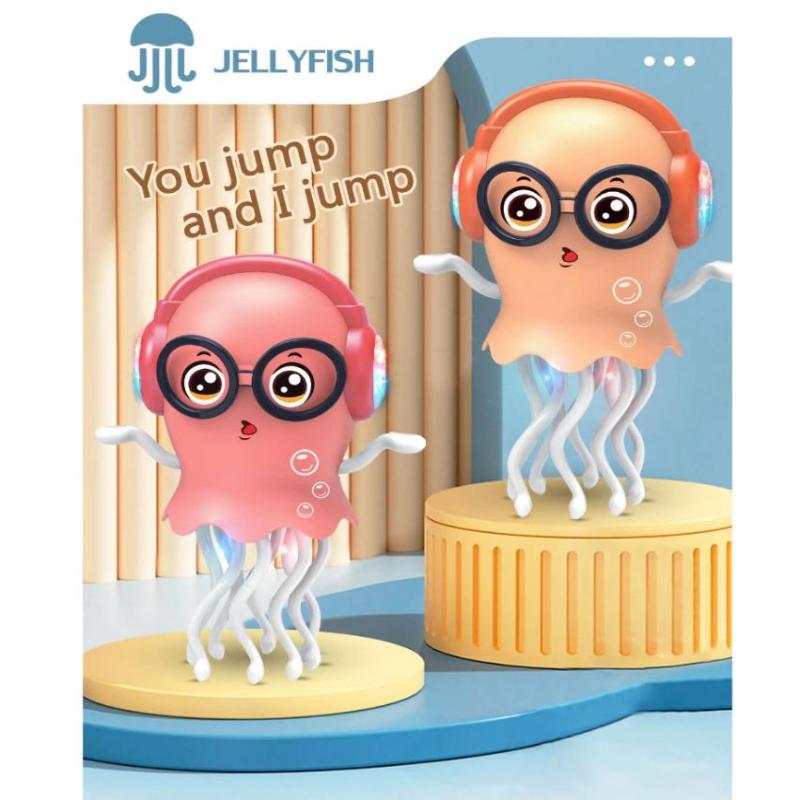 Танцующая медуза Игрушка Умный Исследователь Щупалец С Светодиодными Огнями Музыкой Автоматический Датчик Препятствий Игрушка