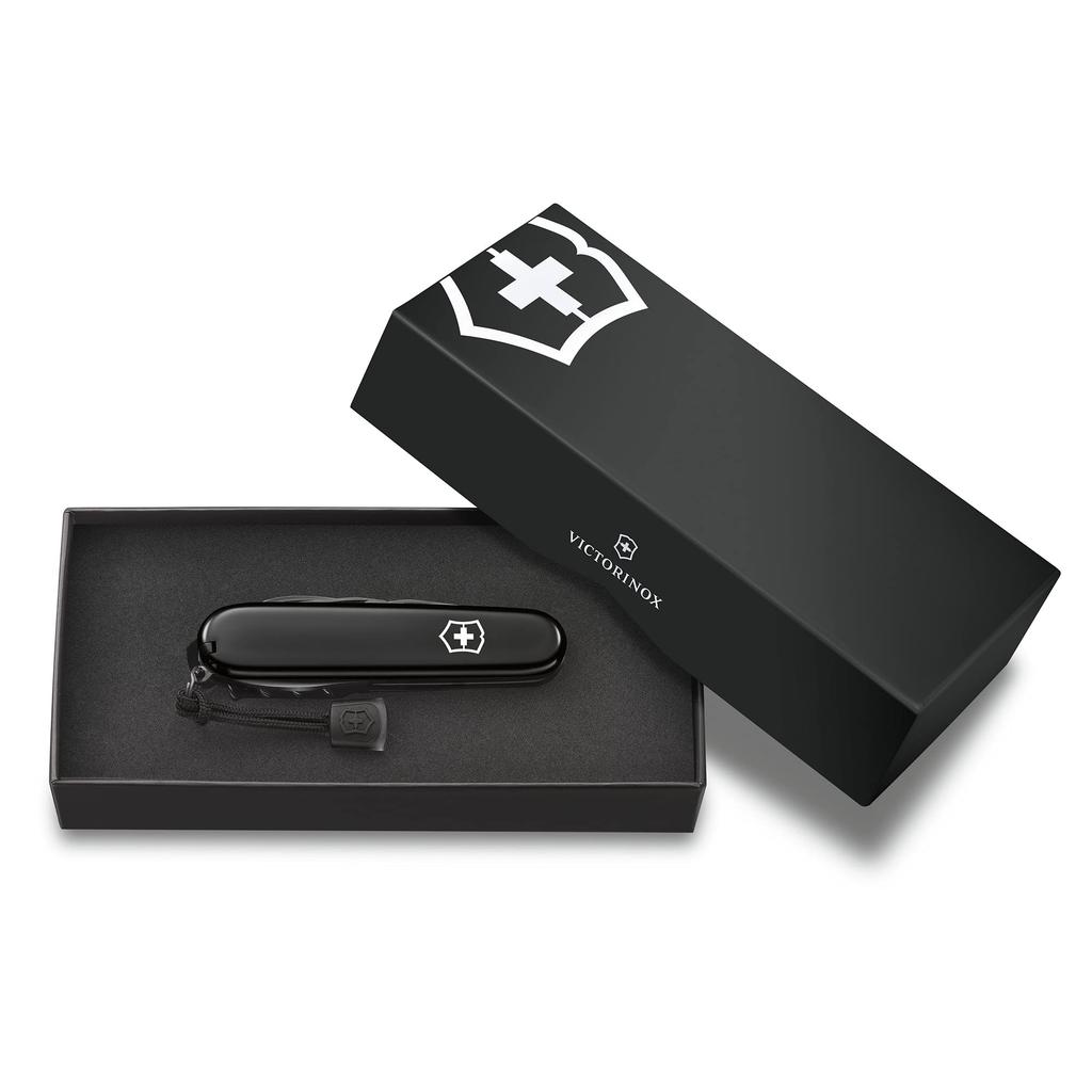 VICTORINOX Spartan Onyx Black Spartan Swiss Army Knife Многофункциональный нож для отдыха на природе Подарочный нож Jutoku Swiss Made с 12 функциями Компактный