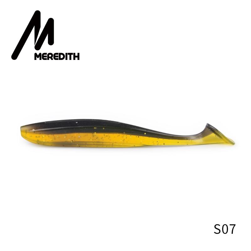 MEREDITH Легкие блестящие рыболовные приманки 50 мм, 75 мм, 100 мм, 130 мм, воблеры для ловли карпа, мягкие приманки, силиконовые искусственные двухцветные приманки